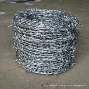 Arame farpado galvanizado galvanizado e hot-DIP do metal